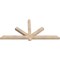Ekena Millwork Kennewick Smooth Timber Gable Bracket, Douglas Fir, 72"W x 33"H x 3 1/2"D x 3 1/2"F, 11/12 Pitch GBW072X33X0404KEN00SDF - alternate 3